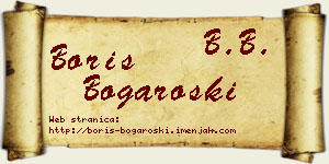 Boris Bogaroški vizit kartica